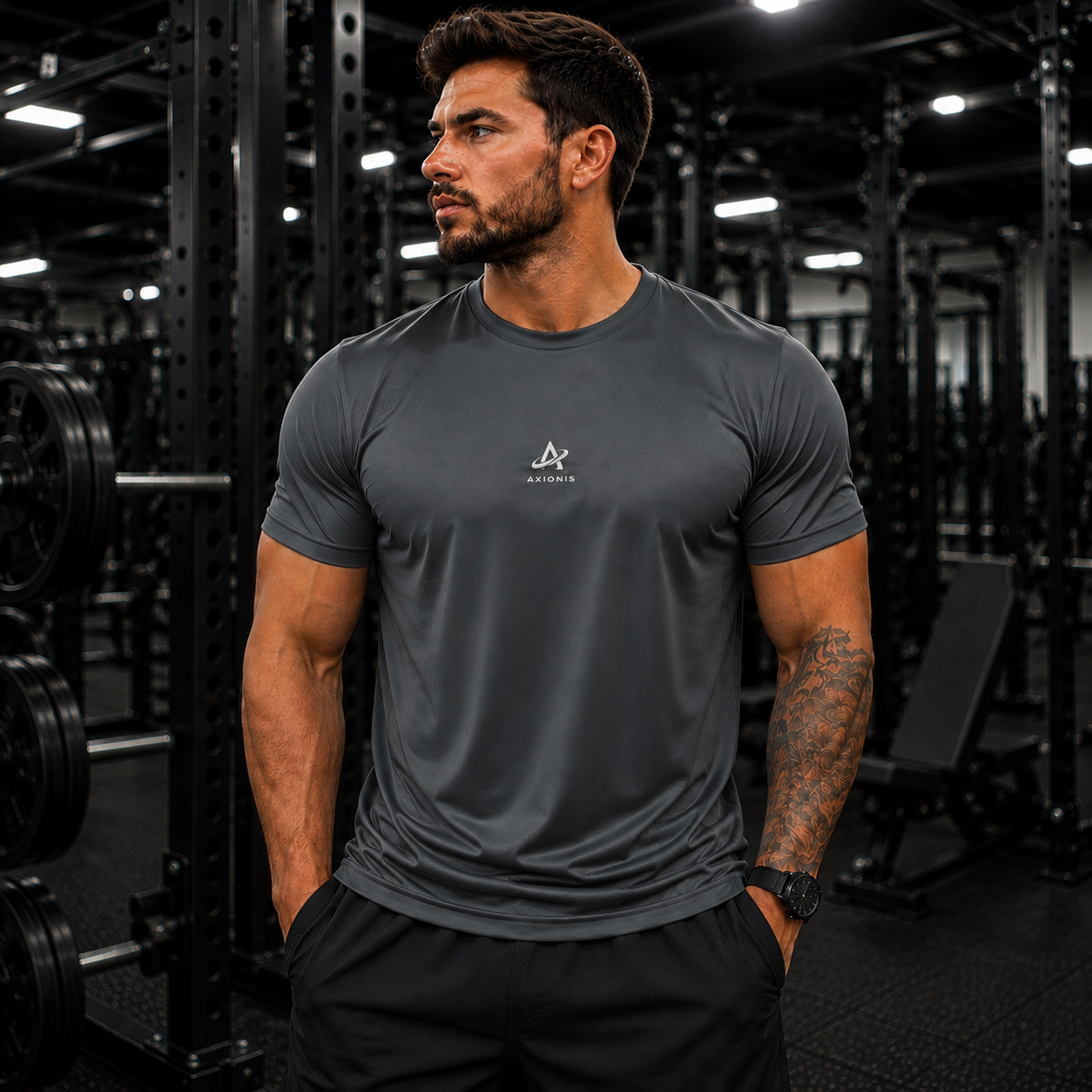 Camiseta  Fit Masculina Axionis